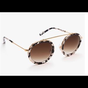 Krewe Unisex Conti 24K Round Sunglasses, 46mm